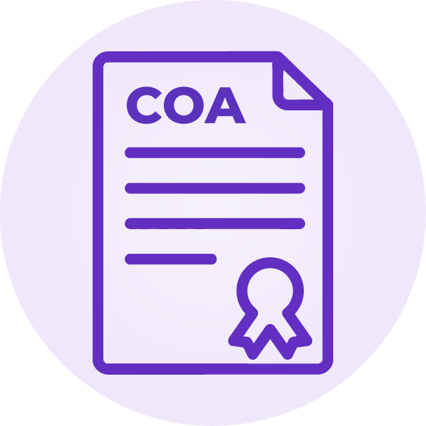 Garantie qualité COA